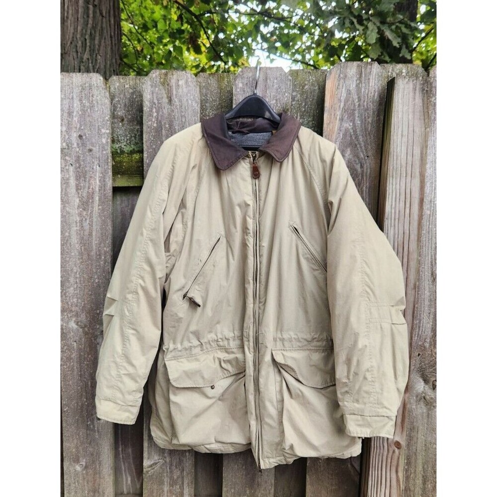 Timberland Mens Jacket Wool Blend Lining Size Large Vintage Chore Coat